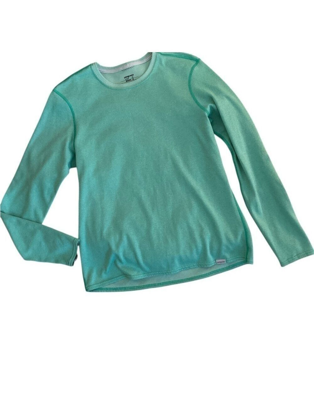 Patagonia Mint Green layering Long Sleeve Top